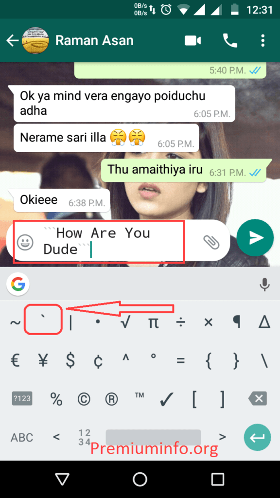 Change Font In whatsapp