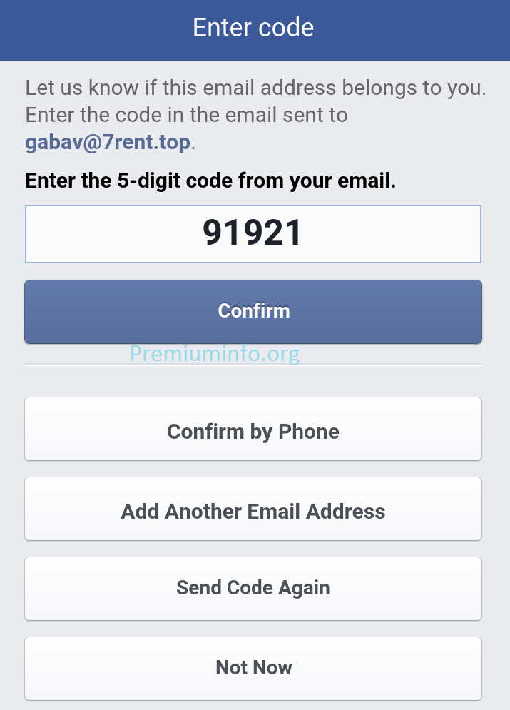 Phone number verification code. Enter 6-Digit code. Phone number or email. Facebook account kirish. Code for confirm mobile Phone 0756.