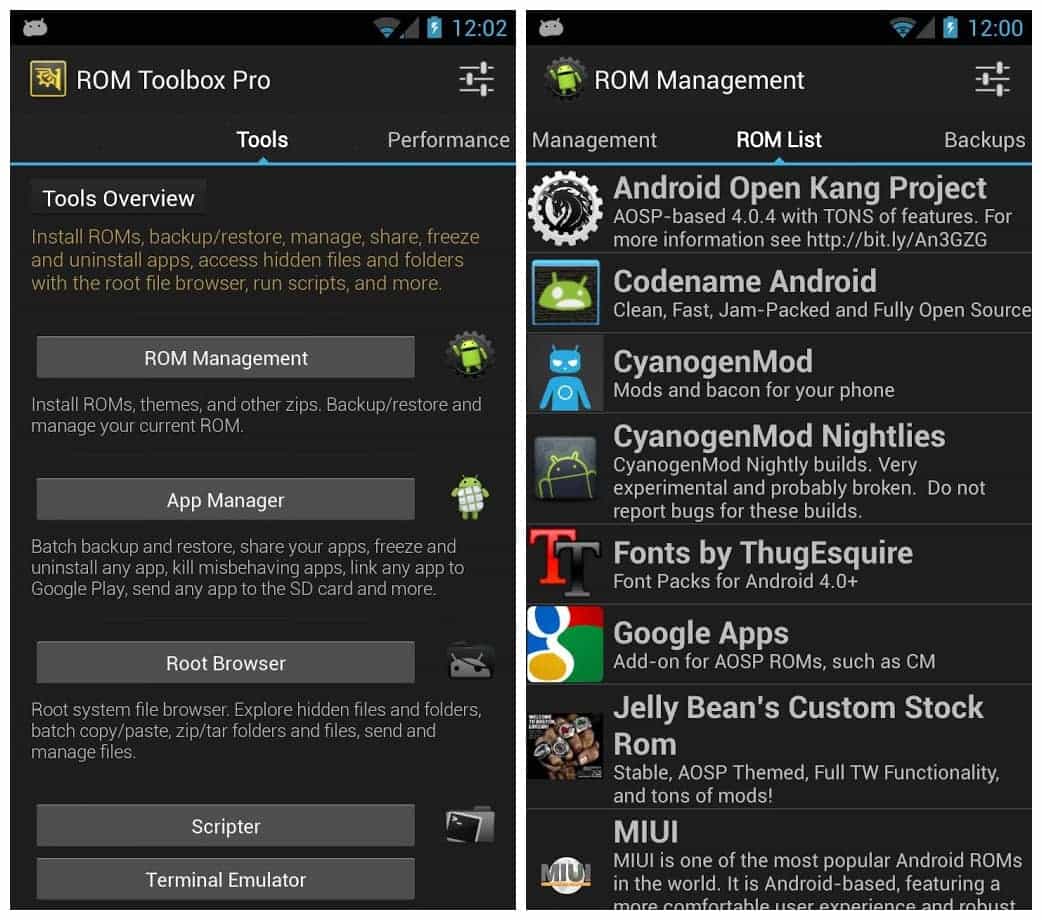best root applications for android