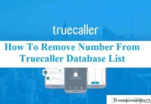 Remove Number From Truecaller Database List