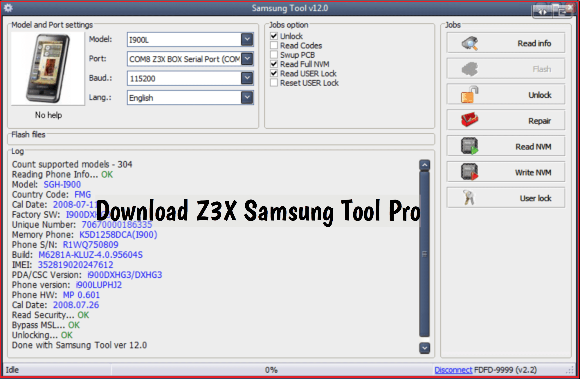 how to install z3x lg tool