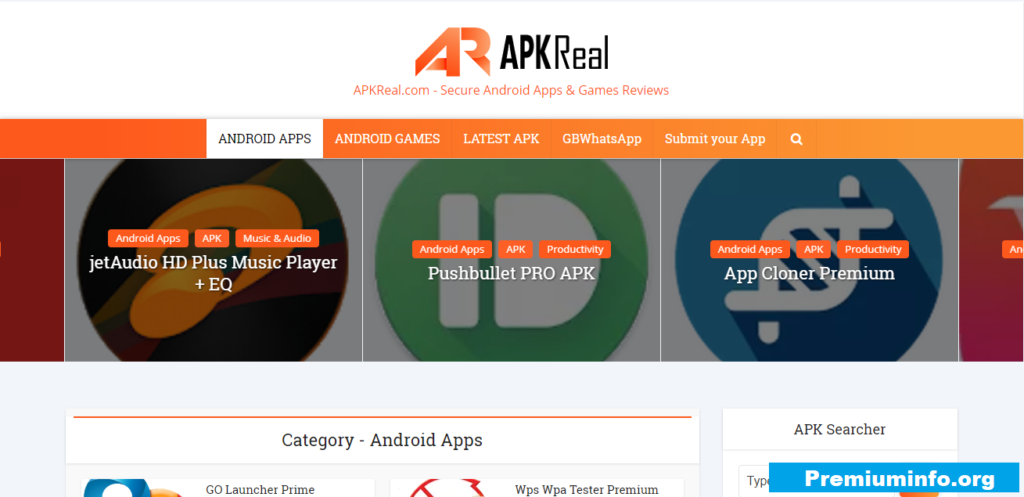 Apkreal Cracked APk site