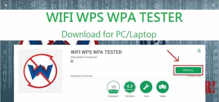 Download & Install WIFI WPS WPA Tester on PC -Windows & Mac!