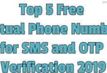 5 free virtual numbers for otp bypass