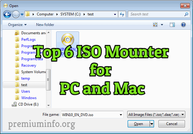 Best ISO Mounter for Windows 10/8/8.1/7 and Mac