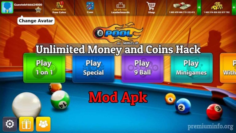 8 Ball Pool Mod Apk Download | Unlimited Money Trick | Coin Rewards 2023