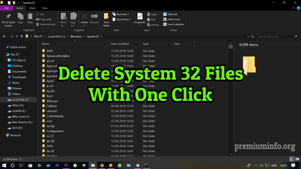 delete system 32 files