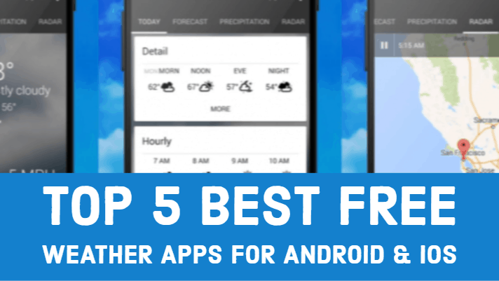 Top 5 Best Free Weather Apps for Android & iOS - PremiumInfo