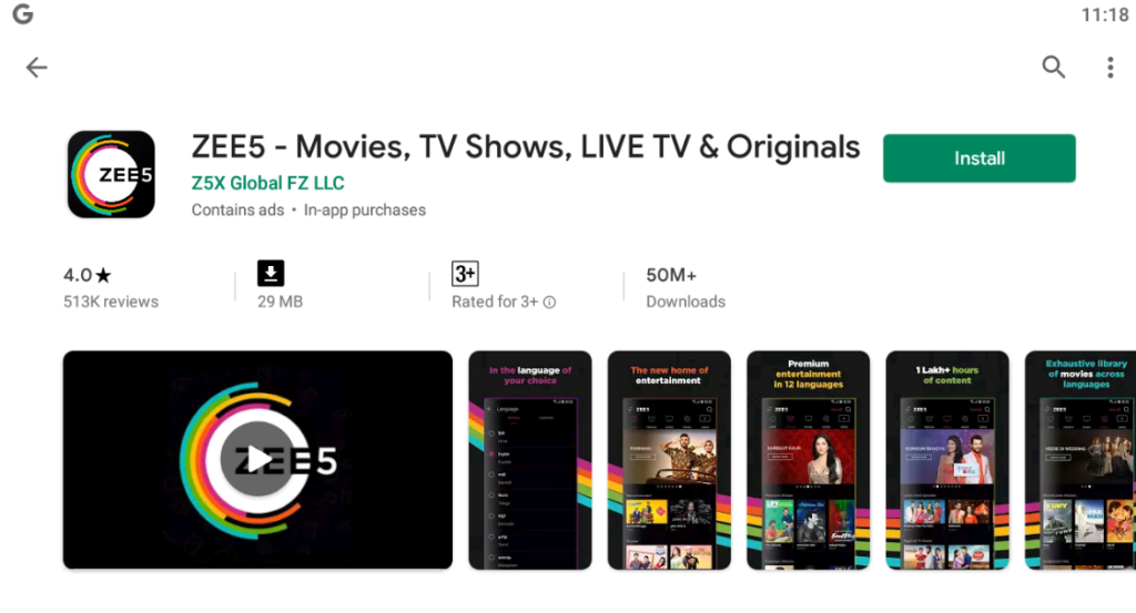 zee5 app download free for pc