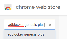 Chrome webstore