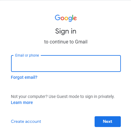 Sign in Gmail