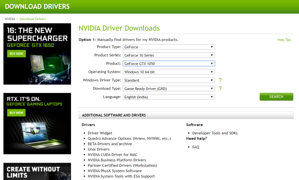 nvidia drivers