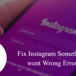 fix instagram error