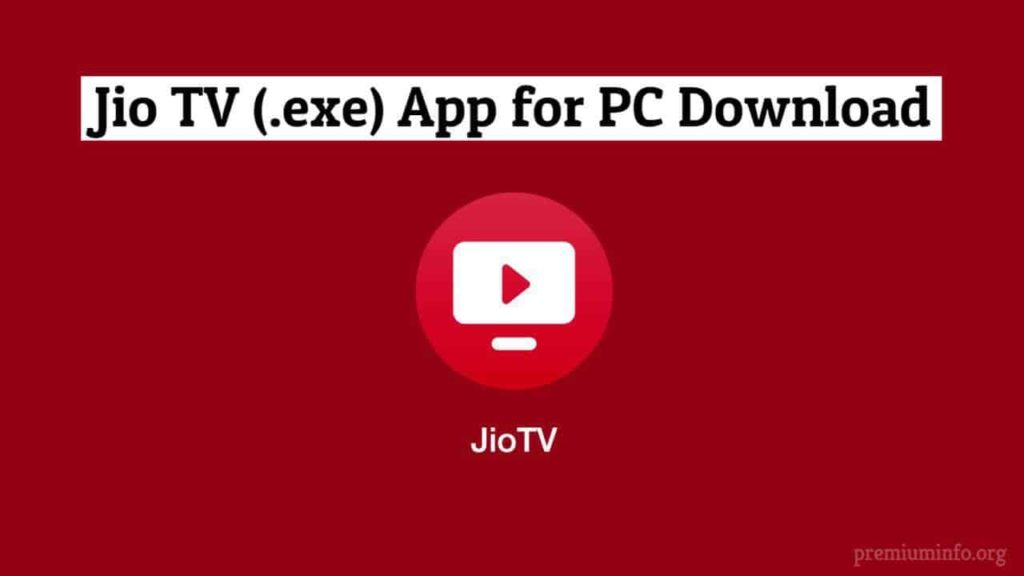 jio tv app for pc