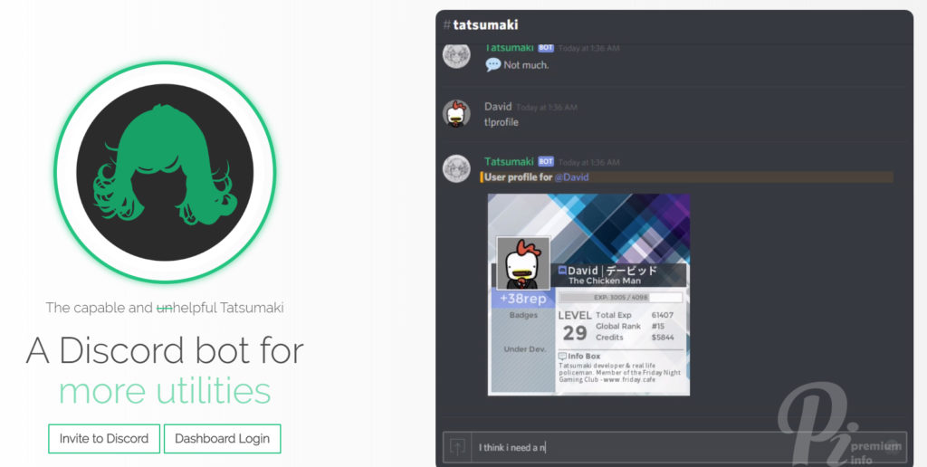 Tatsumaki Bot for Discord