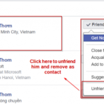 Unfriend someone from Messenger Android App