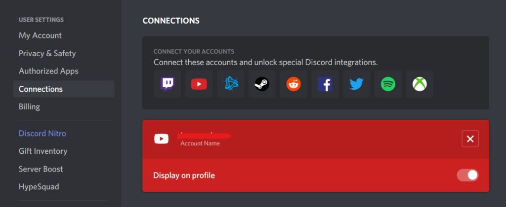 youtube live stream discord