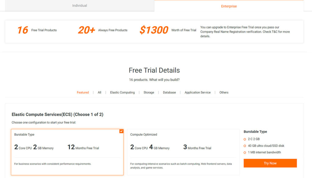 alibaba free vps