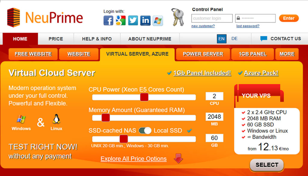 neuprime vps trial