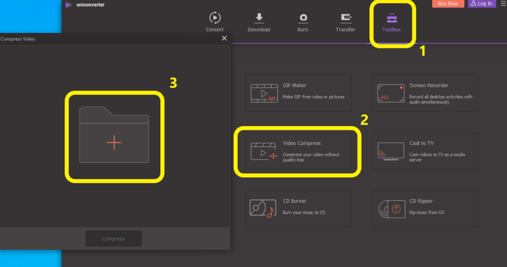 adding video files to uniconvertter