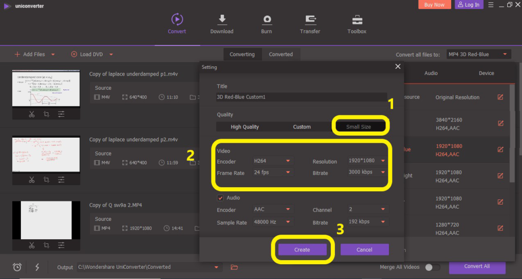 customize the compress size