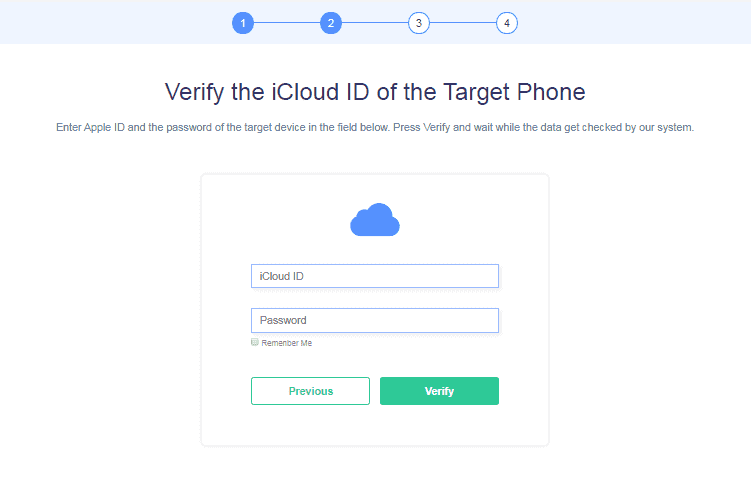Verify iCloud ID