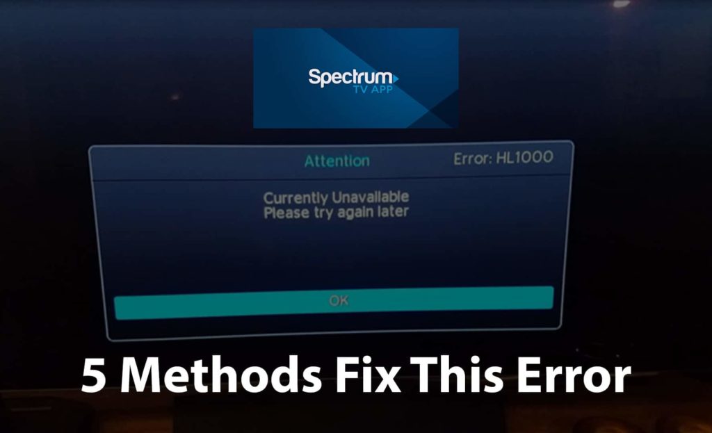 fix spectrum hl1000 error
