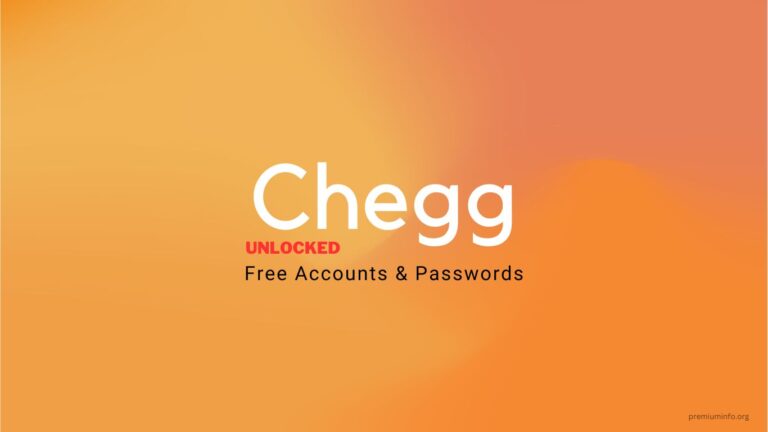 Get Free Chegg Premiuim Accounts & Passwords in 2024